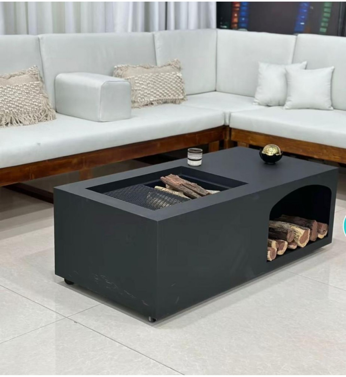 منقل معدني كامل بتصميم عملي وأنيق مقاس 120 *60سم 