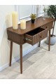 طاولة تسريحة خشب وادرج تخزين  لون بني مقاس 120*40*90 سم 