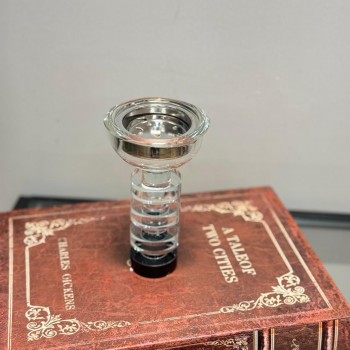 مبخرة بتصميم عصري وأنيق، مصنوع من خامات معدنية+كرستال فاخرة باللون الفضي15×8×8سم 