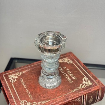 مبخرة بتصميم عصري وأنيق، مصنوع من خامات معدنية+كرستال فاخرة 17×9×9سم 