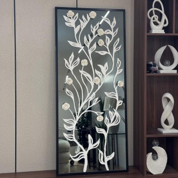 مرايا4 قطع مرايا مرسومة ورود جبسية 70×160سم (منتج تفصيل )