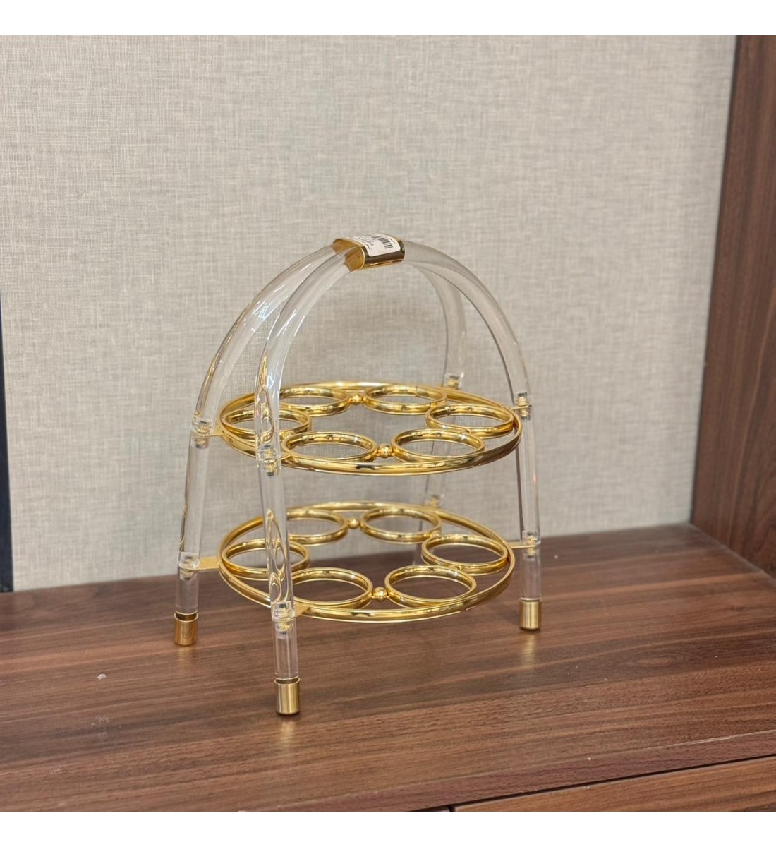 حامل تقديم فناجين قهوة 12 فنجان ذهبي حامل تقديم فناجين قهوة 12 فنجان ذهبي