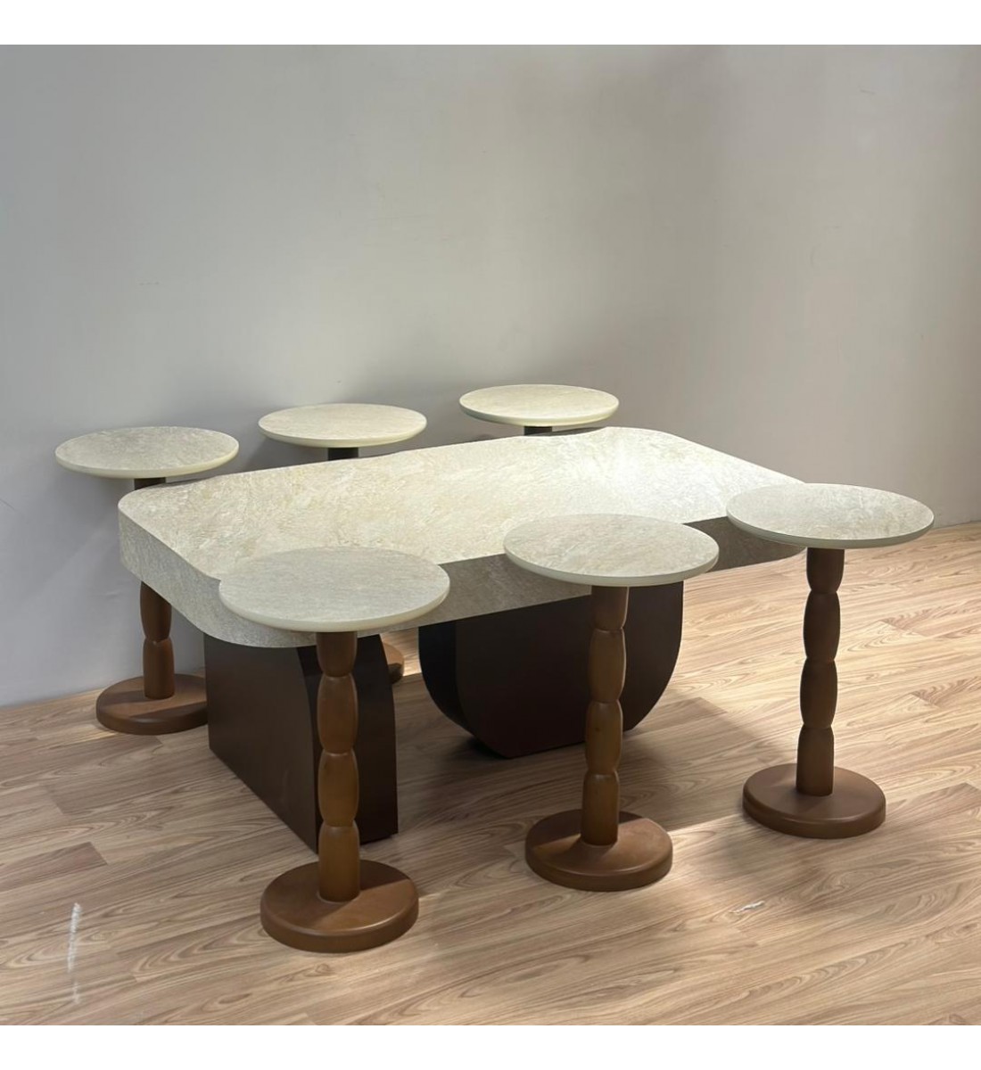 طقم طاوله بديل الرخام7قطع