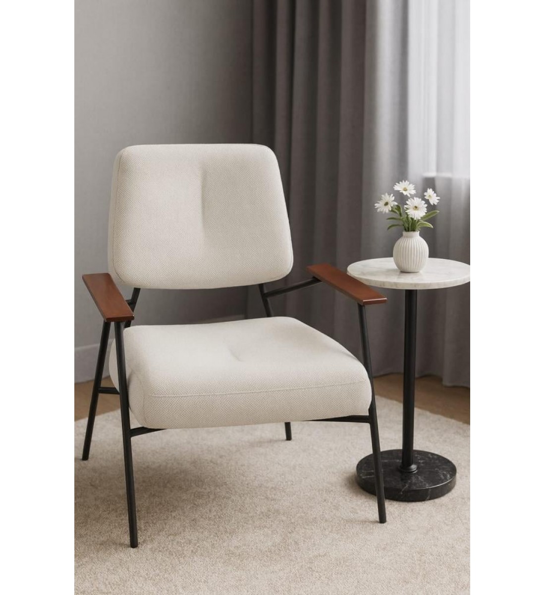 كرسي  جلوس عصري أنيق بتصميم مميز يجمع بين البساطة والفخامة