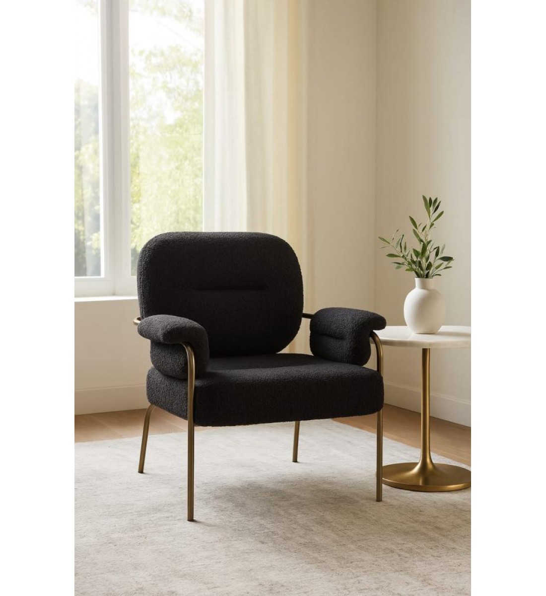 كرسي  جلوس عصري أنيق بتصميم مميز يجمع بين البساطة والفخامة