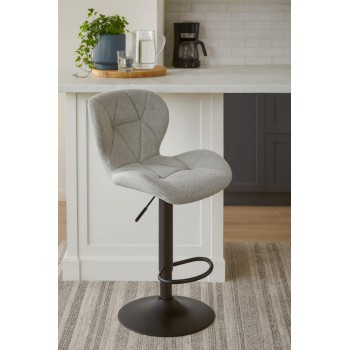 كرسي بار قاعدة حديد  ملبس بأجود انواع الاقمشة من نوع الكتان