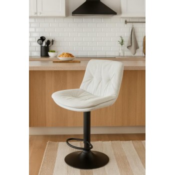 كرسي بار قاعدة حديد  ملبس بأجود انواع الاقمشة من نوع الكتان