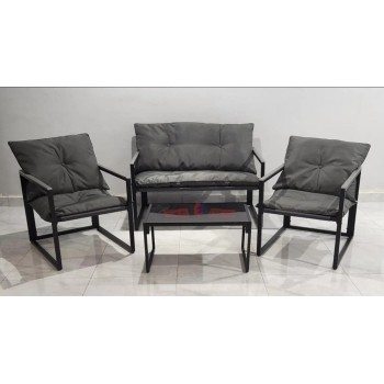 طقم جلسه خارجيه حديد ،4 أشخاص مع طاولة 