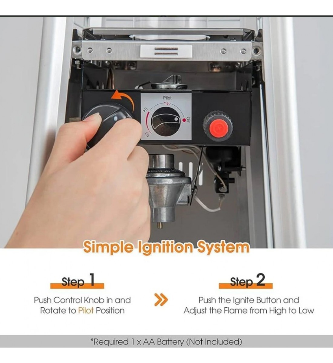 دفاية غاز الفيصلية بشكل هرمي للجلسات الخارجية والمطاعم والكافيهات - سلفر - موديل CM-36466 دفاية غاز الفيصلية بشكل هرمي للجلسات الخارجية والمطاعم والكافيهات - سلفر - موديل CM-36466