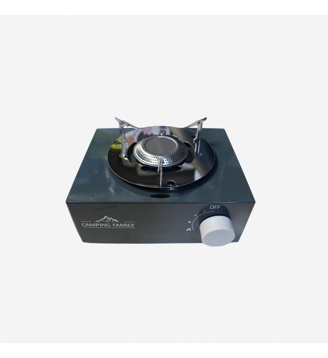 دفاية خارجية مع موقد للتخيم- CM-36407/ لون اسود