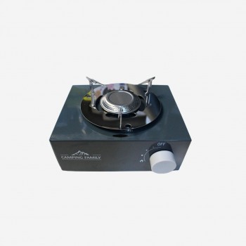 دفاية خارجية مع موقد للتخيم- CM-36407/ لون اسود