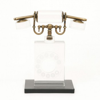 A modern decorative sculpture with an interlocking design of swirling circular rings, measuring 30x9x5 cm.