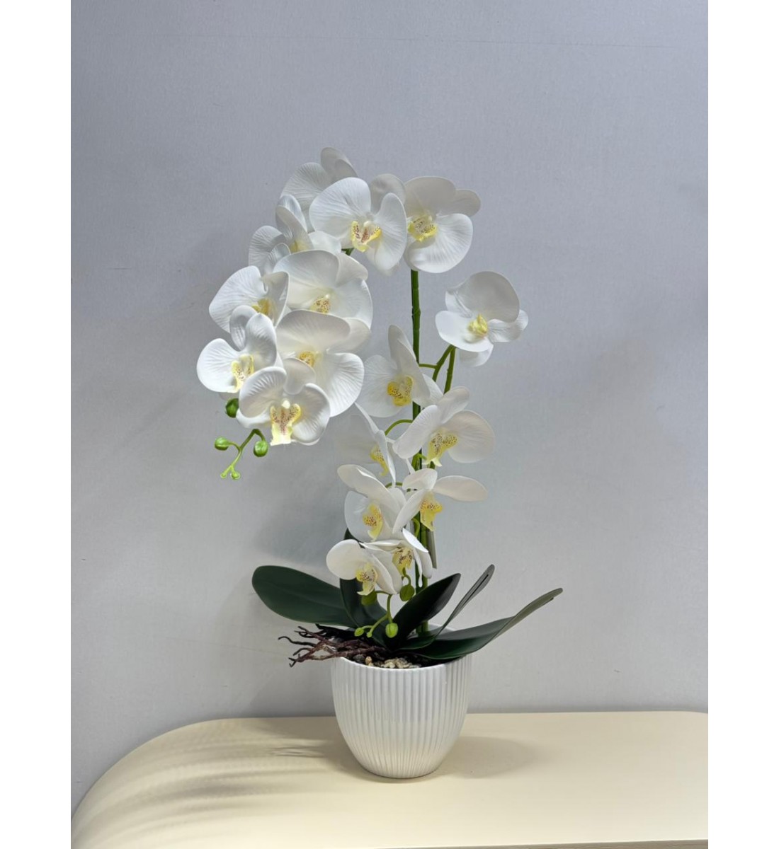 نبتة ورد صناعي بوعاء60سم نبتة ورد صناعي بوعاء60سم