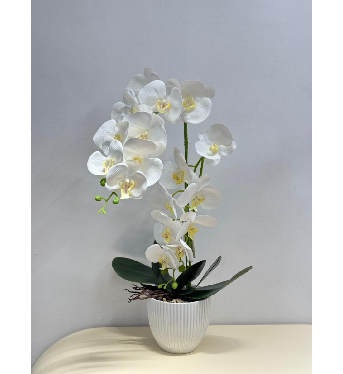 نبتة ورد صناعي بوعاء60سم نبتة ورد صناعي بوعاء60سم