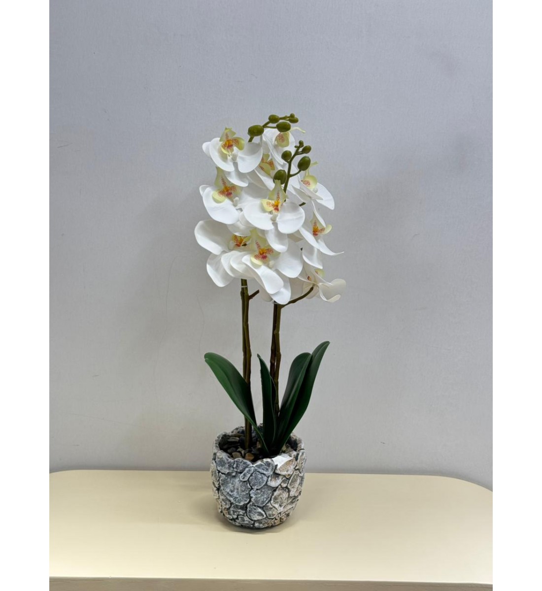 نبتة ورد صناعي بوعاء55سم نبتة ورد صناعي بوعاء55سم