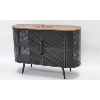  دولاب بوفيه أنيق وعصري لون بني   المقاس: 120×40×80 سم