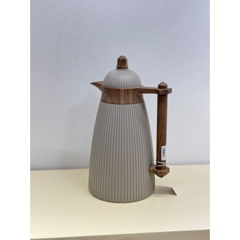 ترمس شاي بتصميم مميز و مقبض خشبي 1 لتر 