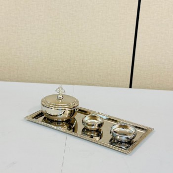 طقم تمرية ستانلس ستيل 13 سم