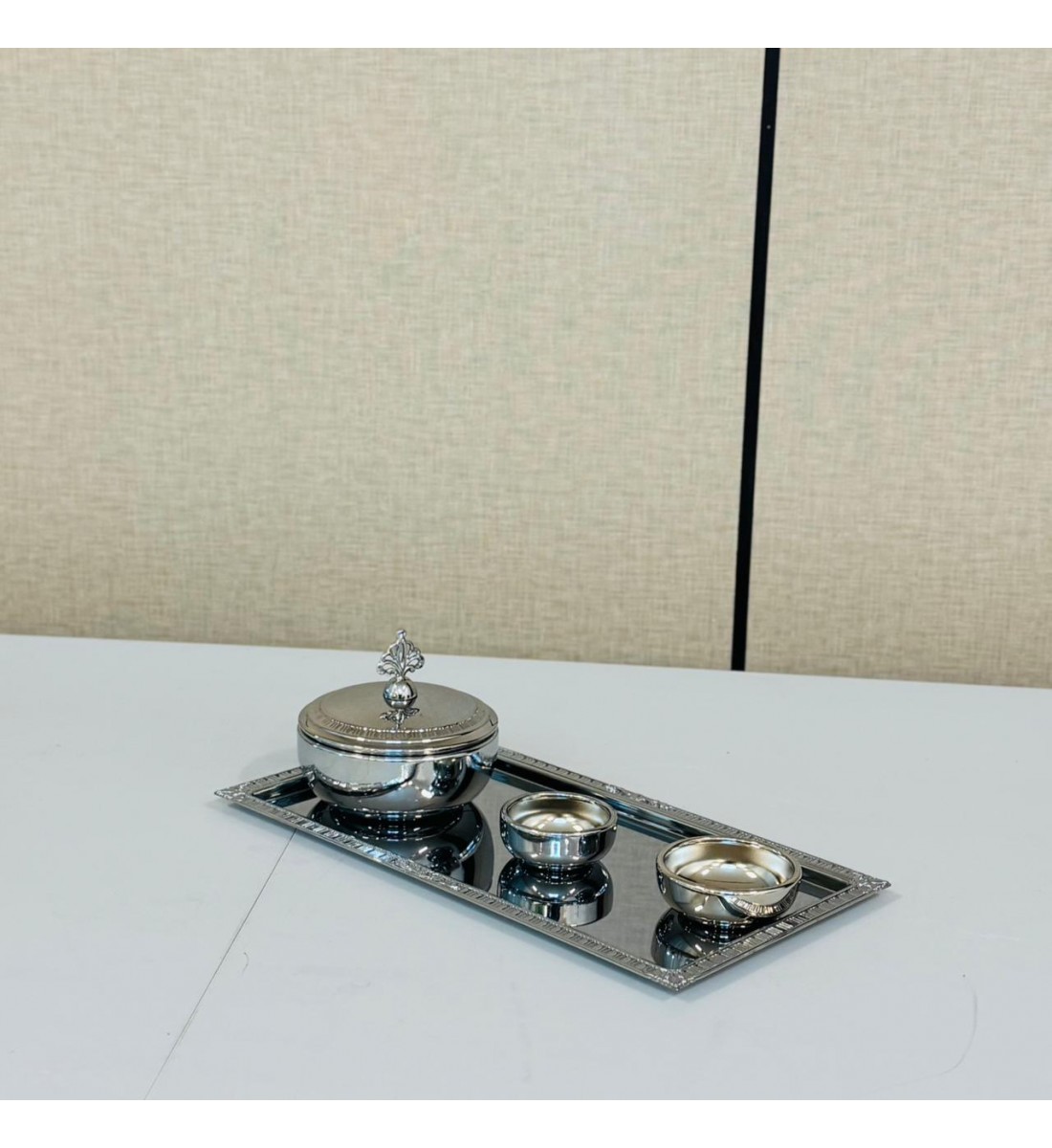 طقم تمرية ستانلس ستيل 13 سم