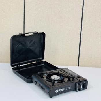 موقد غاز مثالي لرحلات التخييم والرحلات البرية لون اسود 33×26×8سم