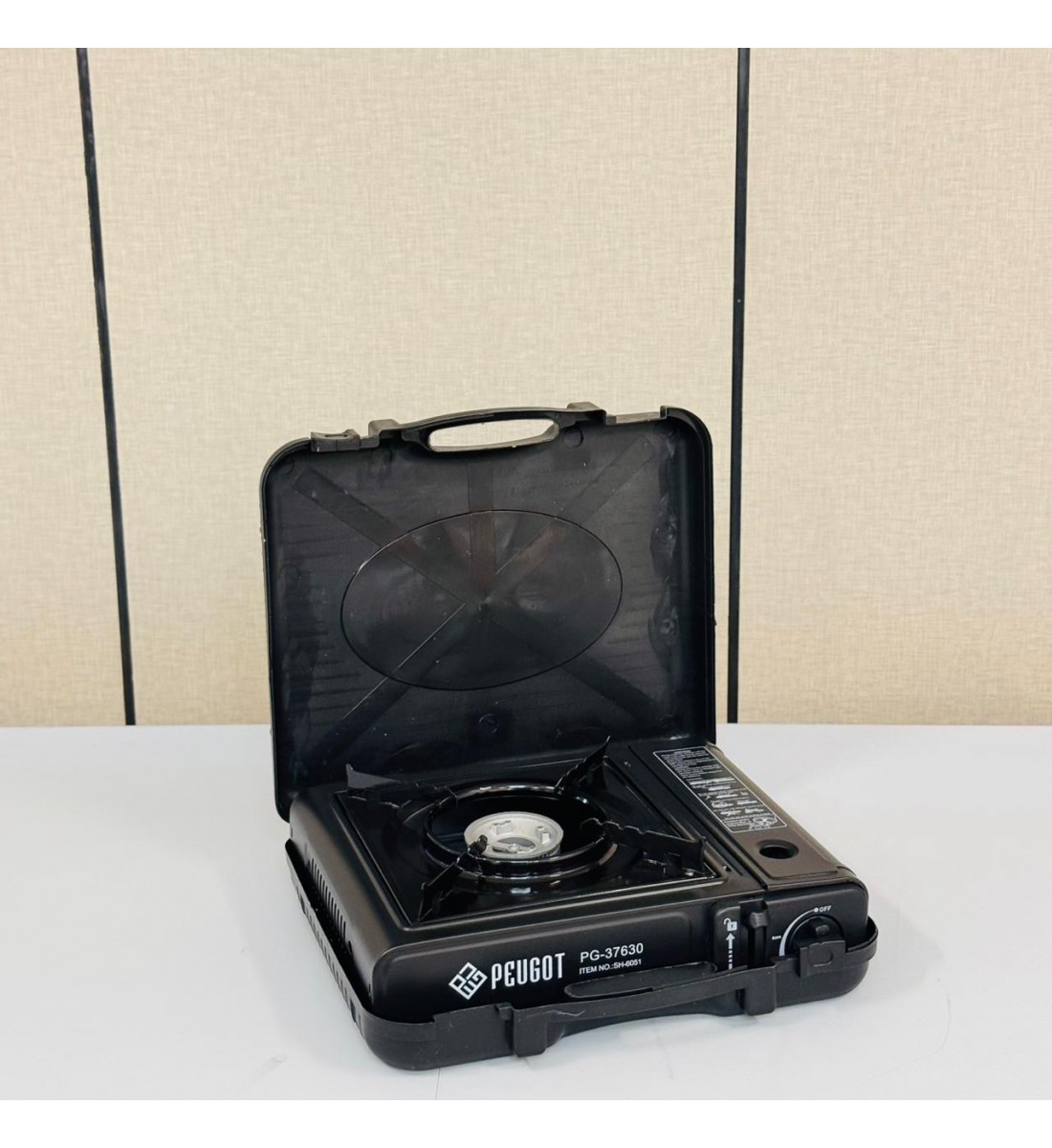 موقد غاز مثالي لرحلات التخييم والرحلات البرية لون اسود 33×26×8سم