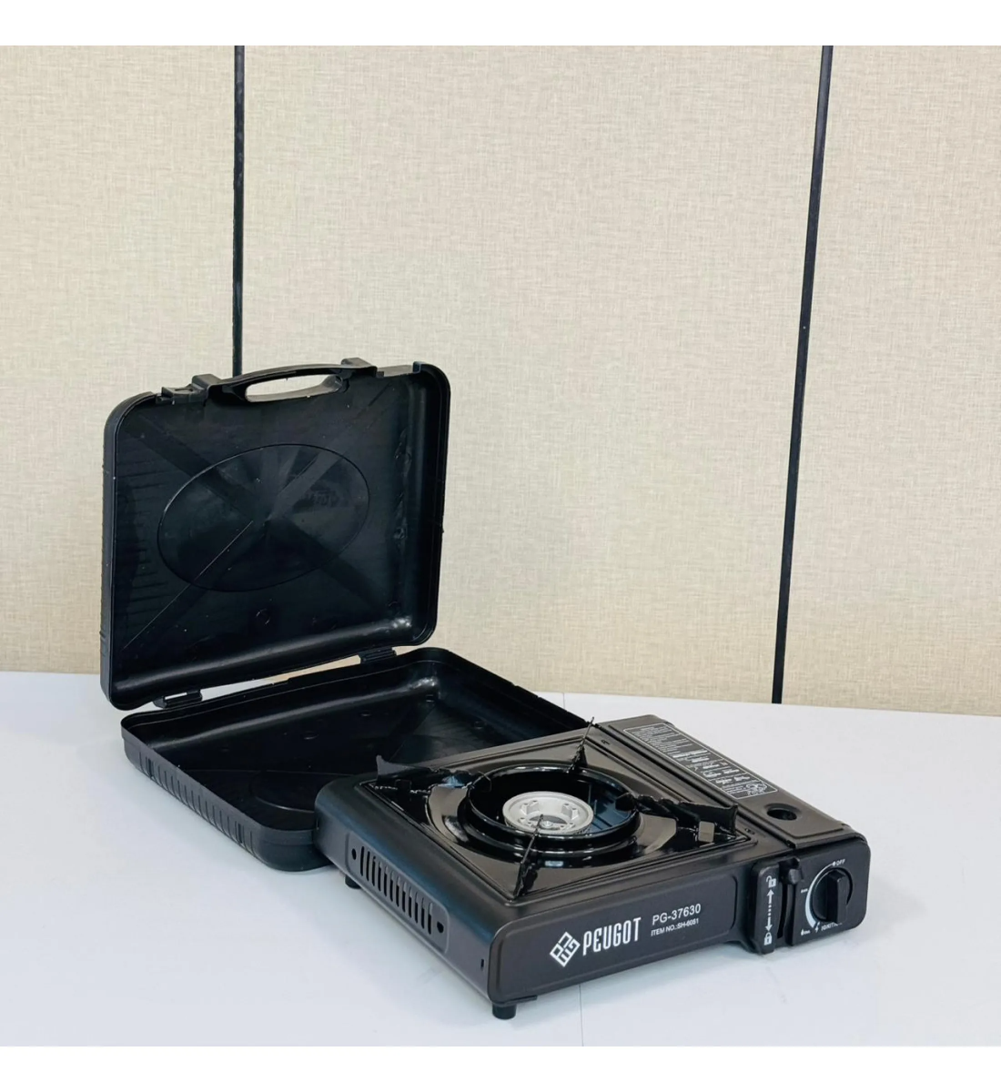 موقد غاز مثالي لرحلات التخييم والرحلات البرية لون احمر33×26×8سم