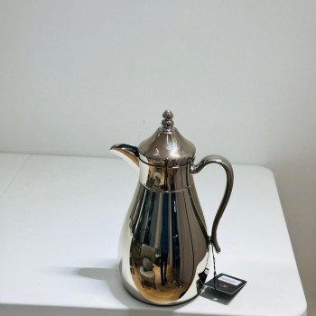 ترمس قمر استيل *فضي نيكل زجاج 1لتر 