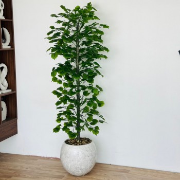 Artificial tall flowering grape leaf tree, 2 meters