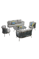 جلسة خارجية 7 أشخاص فاخرة - جوجوليا طقم أثاث حدائق مريح وعصري للاستخدام الخارجي جلسة خارجية 7 أشخاص فاخرة - جوجوليا طقم أثاث حدائق مريح وعصري للاستخدام الخارجي