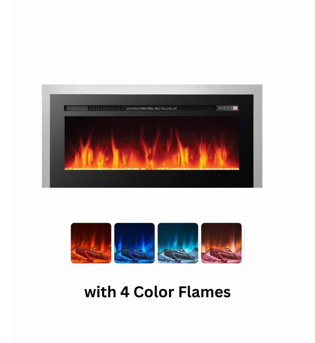 دفاية ديكور كهربائية بالريموت كنترول وتحكم بدرجة الحرارة ترموستاتي وتأثير اللهب 4 ألوان قوة 1800 واط DLC-36340 دفاية ديكور كهربائية بالريموت كنترول وتحكم بدرجة الحرارة ترموستاتي وتأثير اللهب 4 ألوان قوة 1800 واط DLC-36340