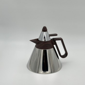 ترمس  شاي أنيق يجمع بين التصميم العصري واللمسات الخشبية الدافئة.1لتر 