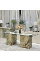 طاولة طعام  رخامية فاخرة من العروبه سنتر بدون كراسي 220×100×80سم 