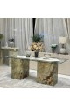 طاولة طعام  رخامية فاخرة من العروبه سنتر بدون كراسي 220×100×80سم 