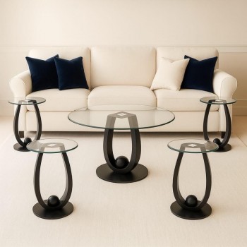 طقم طاولات قهوة وشاهي 5قطعة