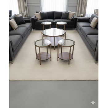 طقم طاولات قهوة وشاهي 5قطعة