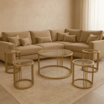 طقم طاولات قهوة وشاهي 5قطعة