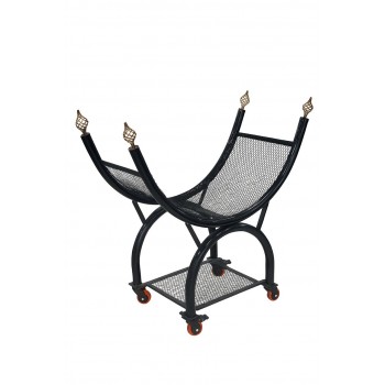 حامل حطب بكفرات مقاس 110×50سم