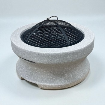 Charcoal grill with wheels, 80x80 cm