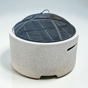 Charcoal grill with wheels, 80x80 cm