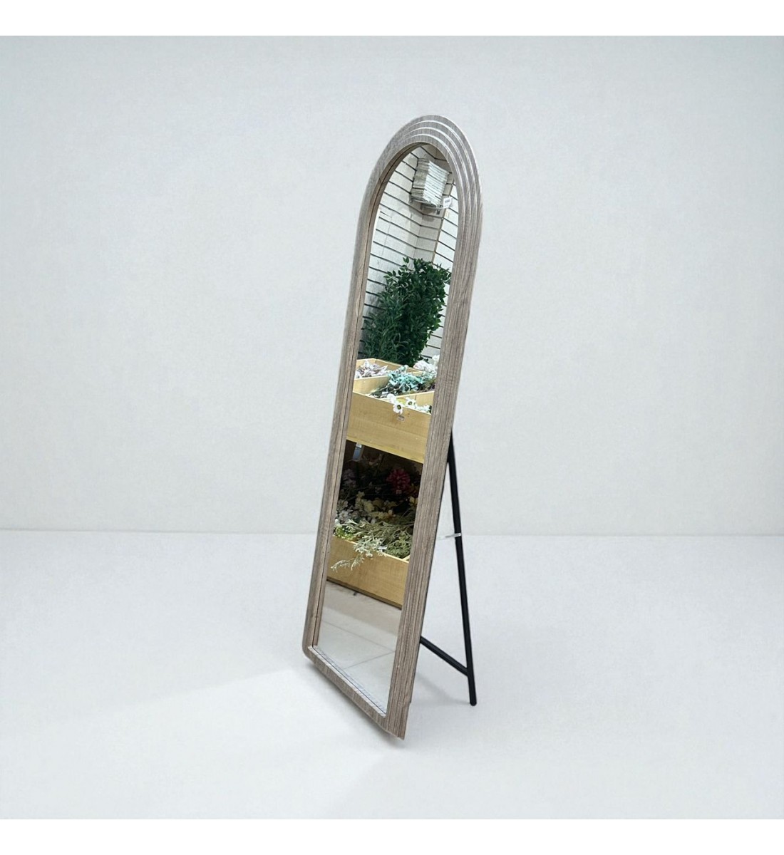 مرآة أرضية أنيقة بتصميم عصري فريد، مراية خشبية 180×70سم 