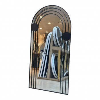 مرآة أرضية أنيقة بتصميم عصري فريد، مراية حديد 100×200سم 