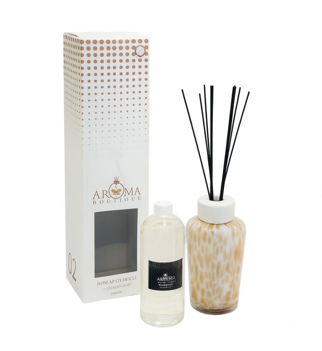 فواحه عطرية مع عيدان زجاج 1000مل برائحه ROSE & PATCHOULI REED DIFFUSER فواحه عطرية مع عيدان زجاج 1000مل برائحه ROSE & PATCHOULI REED DIFFUSER