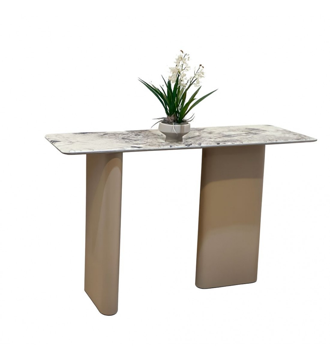 مدخل أنيق بتصميم عصري هادئ، يتميّز بجدار بلون بيج فاتح  130×80×40سم 