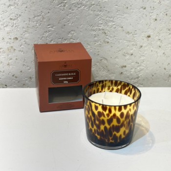 شمعه عطرية زجاج 500 غرام برائحه ( MIRACLK) SCENTED CANDLE