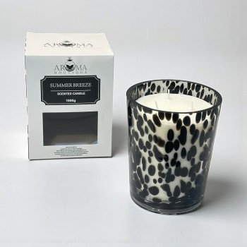 شمعه عطرية زجاج 1000 غرام برائحه (  PEAR&FREESIL) SCENTED CANDLE