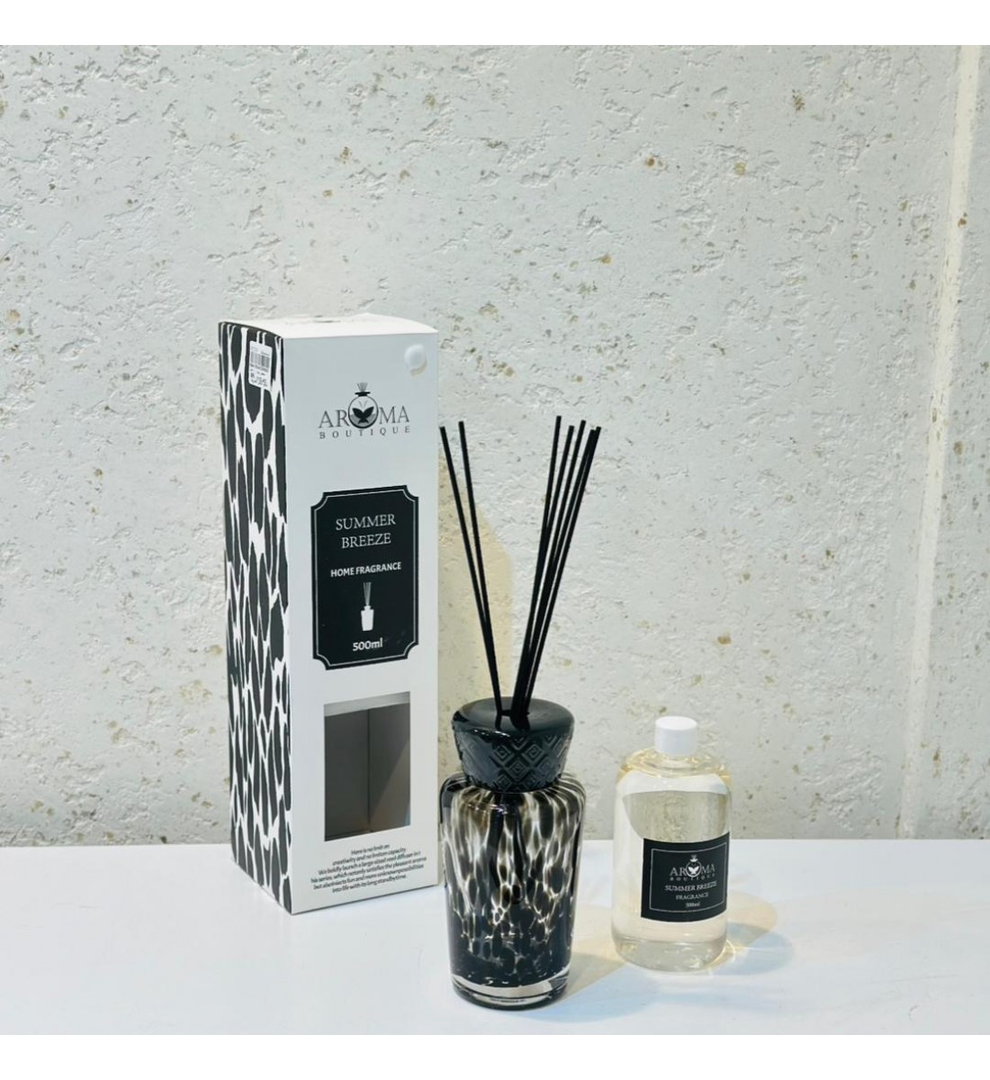 فواحه عطرية مع عيدان زجاج 500مل فواحه عطرية مع عيدان زجاج 500مل