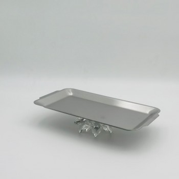 صحن تقديم أنيق بتصميم عصري يجمع بين البساطة والفخامة 27×15×6سم 