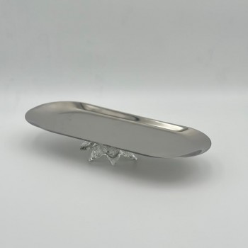 صحن تقديم أنيق بتصميم عصري يجمع بين البساطة والفخامة 30×12×5سم 