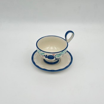 فنجان شاي سيراميكي أنيق بتصميم فريد