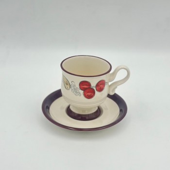 فنجان شاي سيراميكي أنيق بتصميم فريد